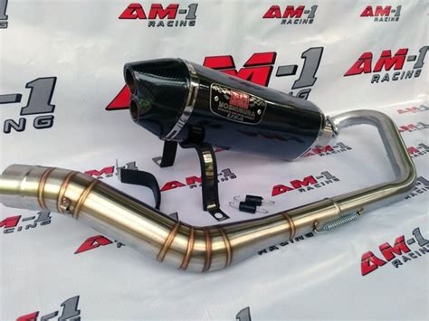 Jual Knalpot Racing Yoshimura R77 Doble Dual Hole Carbon Honda All New