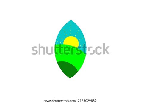Unique Sunrise Design Plantation Illustration Stock Vector Royalty