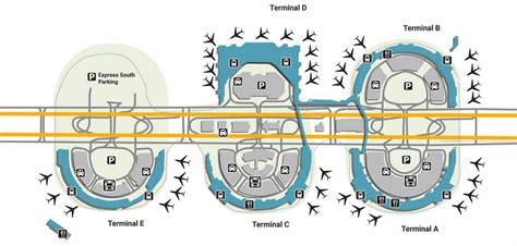 DFW Airport Terminal Layout Map