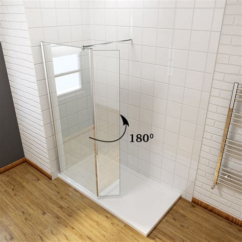 Elegant 700mm Wet Room Shower Screen Panel 8mm Easy Clean Glass Walk In