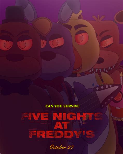 FNAF Movie Poster by RagzzPizzle on DeviantArt