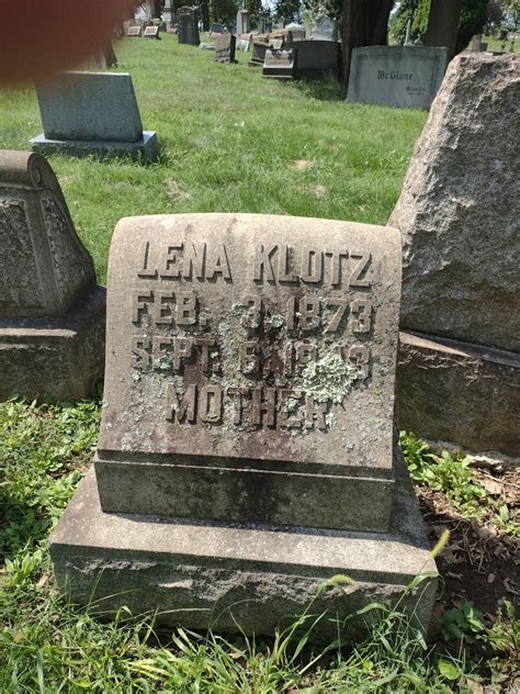 Lena M Horlacher Klotz Find A Grave Memorial