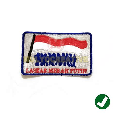 Jual Patch Laskar Merah Putih Bordir Logo LMP Laskar Merah Putih Murah