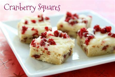 Cranberry Squares When Is Dinner