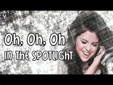 Selena Gomez The Scene Spotlight Lyrics Video Youtube