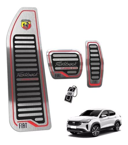 Pedaleiras Descanso De P Inox Escovado Fastback Abarth