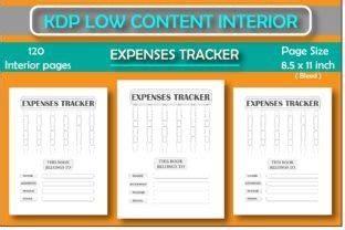 Expenses Tracker Interior For KDP Book Graphic By Jyotiskumar7173