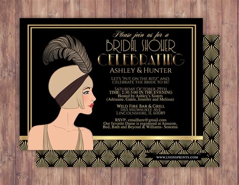 The Great Gatsby Party Invitation