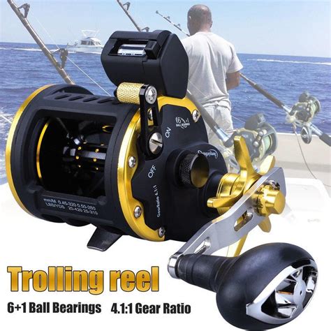 Comprar Carretes De Pesca De Mar Bb Mano Derecha Ronda Trolling