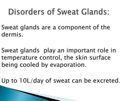 PPT - DISORDERS OF SEBACEOUS & SWEAT GLANDS PowerPoint Presentation - ID:2364562