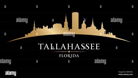 Tallahassee Florida City Skyline Silhouette Vector Illustration Stock Vector Image And Art Alamy