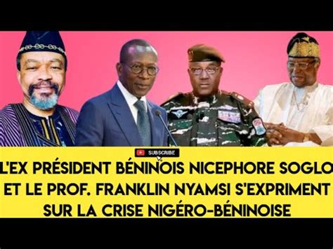 Les Dessous De La Crise Nig Ro B Ninoise R V L Par Nicephore Soglo Et