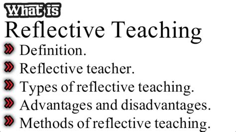 What Is Reflective Teaching Typesofreflectiveteaching Reflective