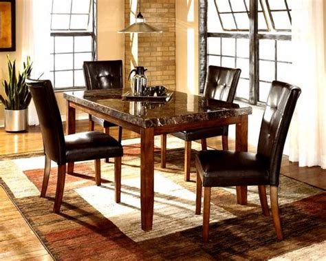 Wooden Rectangular Marble Top Dining Table Seater At Rs Set In