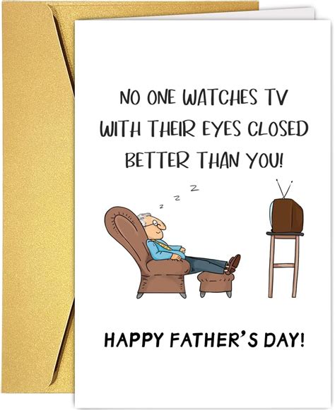 Uuefktn Funny Fathers Day Card Ts From Daughter Son