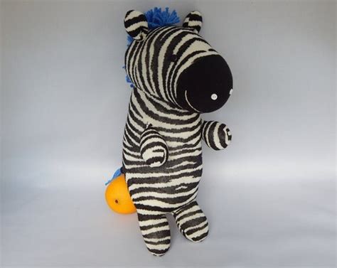 Items similar to Zebra Plush Toy, Zebra Stuffed Animal, Zebra Stuffed Toy, Plushie, Sock Monkey ...