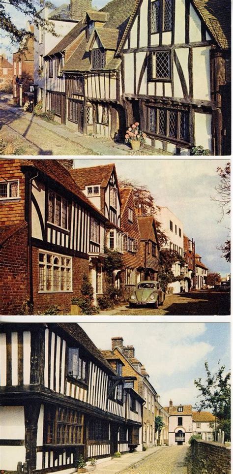 Watchbell Street Rye Sussex England 3 Vintage Postcards Uncirculated Ex Cond Vintage