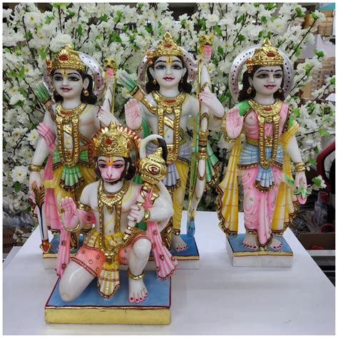 Ram Darbar Statue In Marble Ramdarbar Idol Lord Ram Hanuman Lakshman