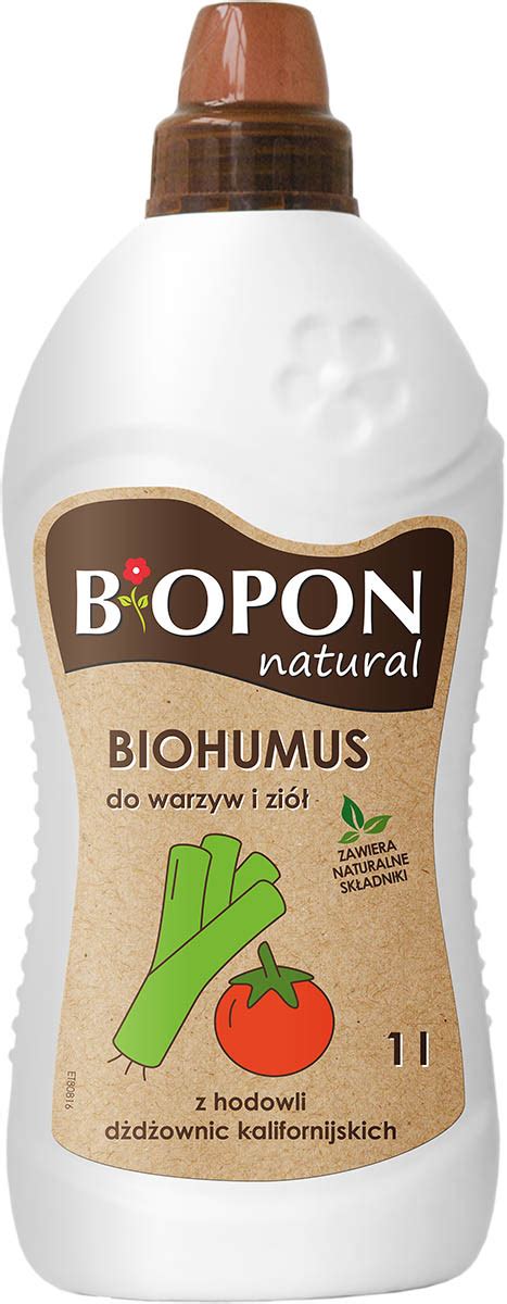 Nawóz płynny typu Biohumus do warzyw i ziół 1 L BOPON NATURAL BROS