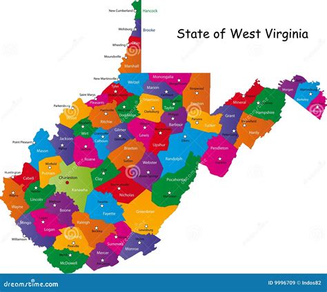 West Virginia Map Counties World Of Light Map