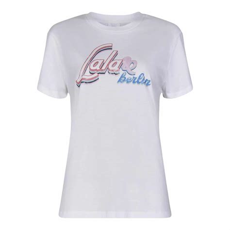 Lala Berlin T Shirt Cara Summer White Laura Thomsen Luxury