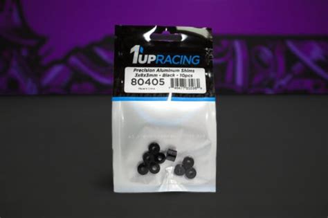 1up Racing Precision Aluminum Shims 3x8x3mm Black Ebay