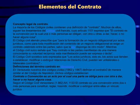 Elementos Del Contratos Ppt