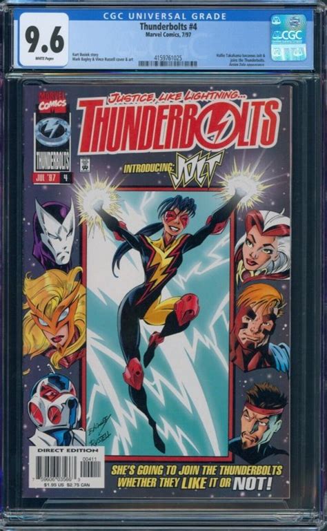 Thunderbolts Cgc St Appearance Of Hallie Takahama As Jolt