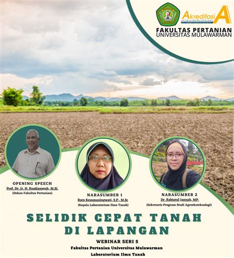 Webinar Seri 5 Laboratorium Fakultas Pertanian Universitas Mulawarman Fakultas Pertanian