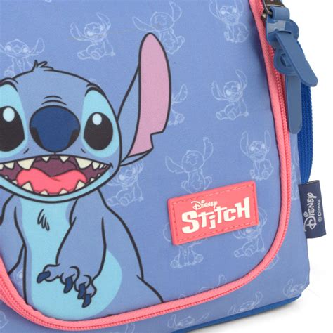 Lancheira Bolsa Térmica Escolar Disney Stitch Azul ITS4YOU Malas