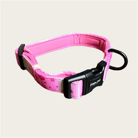 Collare Per Cani Flower Power Pink Elegante E Comodo Piggy Pet