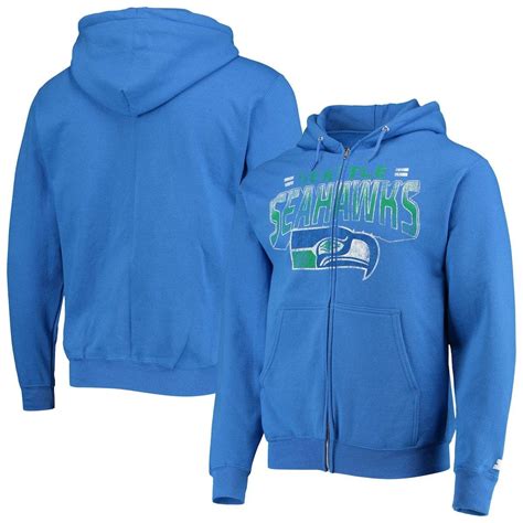 Starter Seattle Seahawks Throwback Perfect Season Full Zip Hoodie