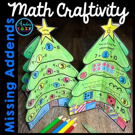 Missing Addends Unknown Addends Christmas Math Craft Made By Teachers