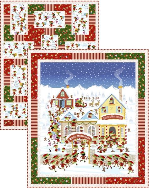 Santa S Workshop Quilt Pattern Pine Tree Country Quilts