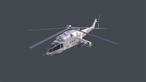 3d helicopter mi-24a