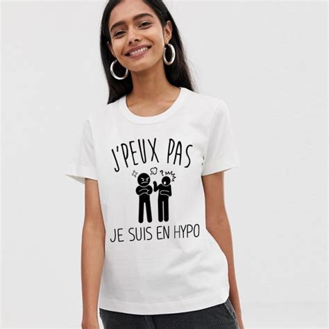 T Shirt J Peux Pas Je Suis En Hypoglyc Mie Femme Cadeau Taille S