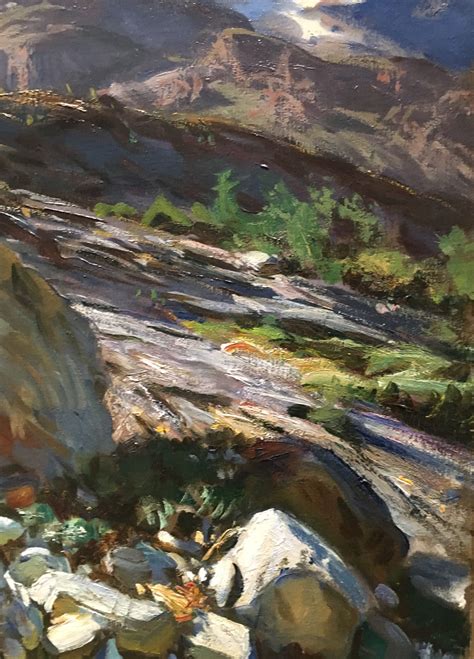 Detail of landscape by John Singer Sargent | Famous landscape paintings ...