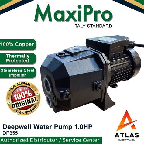 Maxipro Electric Water Pump Deep Well 1 0HP DP355 Shopee Philippines