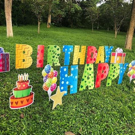 harga bagus disesuaikan outdoor lawn dekorasi pesta ulang  tanda