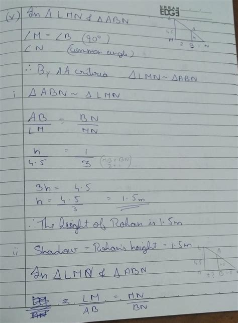 Rohan Is Very Intelligent In Maths He Always Try To Relate The Concept