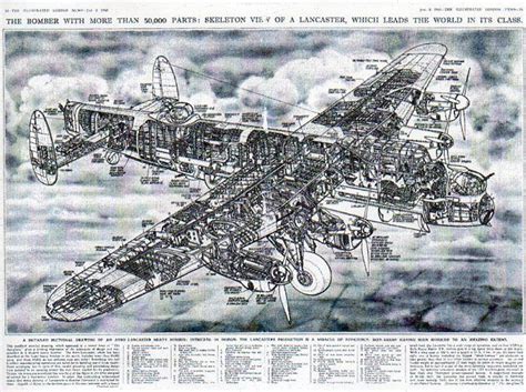 Wwii Aircraft Cross Sections The Schematics Work Of Gh Davis Wwii