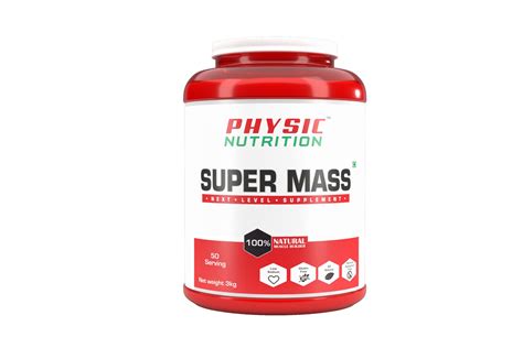 Physic Nutrition Super Mass Gainer 3kg Gain Muscle Mass