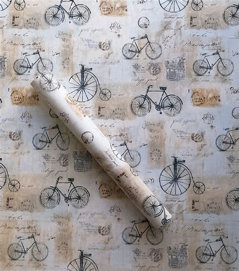 Zerenfy Vintage Bike Bicycle Wallpaper Self Adhesive Peel And Stick