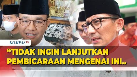 Kata Sandiaga Soal Rp50 M Utang Anies Saya Tak Ingin Lanjutkan