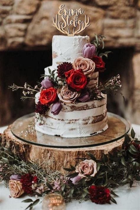La Tendance Du Naked Wedding Cake On Adore Wedding Secret