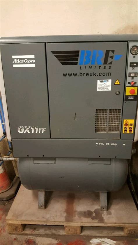 Atlas Copco Gx11 Ff Air Compressor With Air Dryer Low Hours In