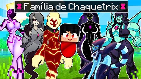 P3DRU tem uma FAMÍLIA CHAQUETRIX no Minecraft YouTube