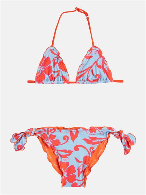 Sundek Baby Girl Hibiscus Print Bikini Junior Swimwear Nencini Sport