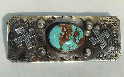 Vintage S Navajo Sterling Silver Turquoise Pawn Brooch Flickr