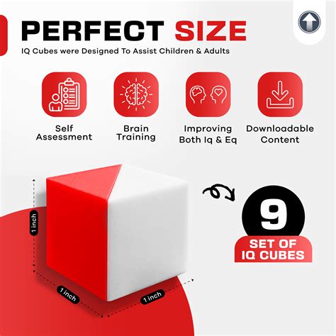 Iq Test Cubes Red Study For Block Design Test Practice Cognitive